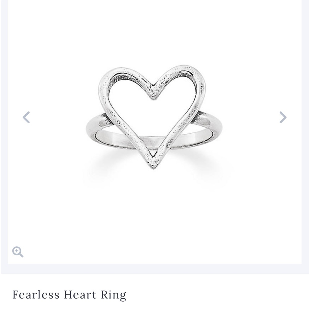 Fearless heart ring James Avery size 8